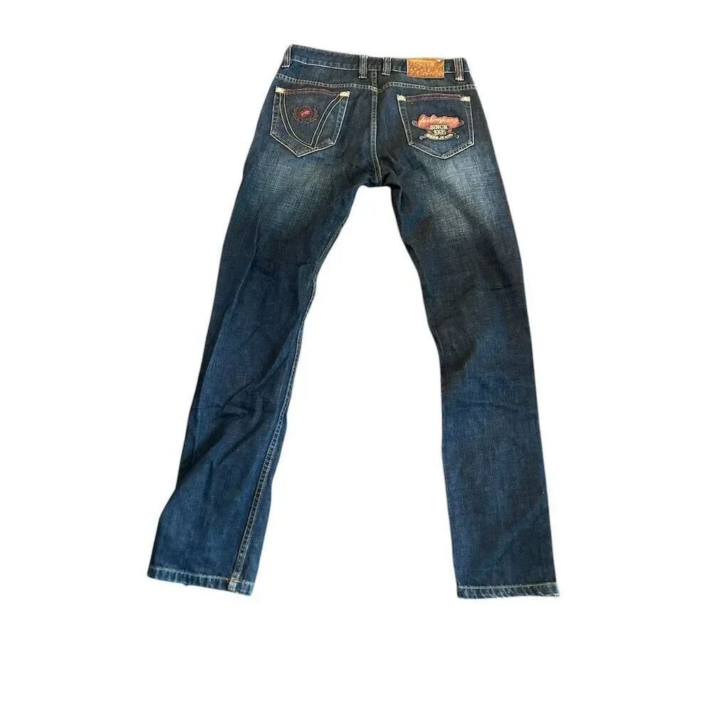 BSB2 Men's Straight Jeans Size 32 x33‎ Faded Blue Wash Denim